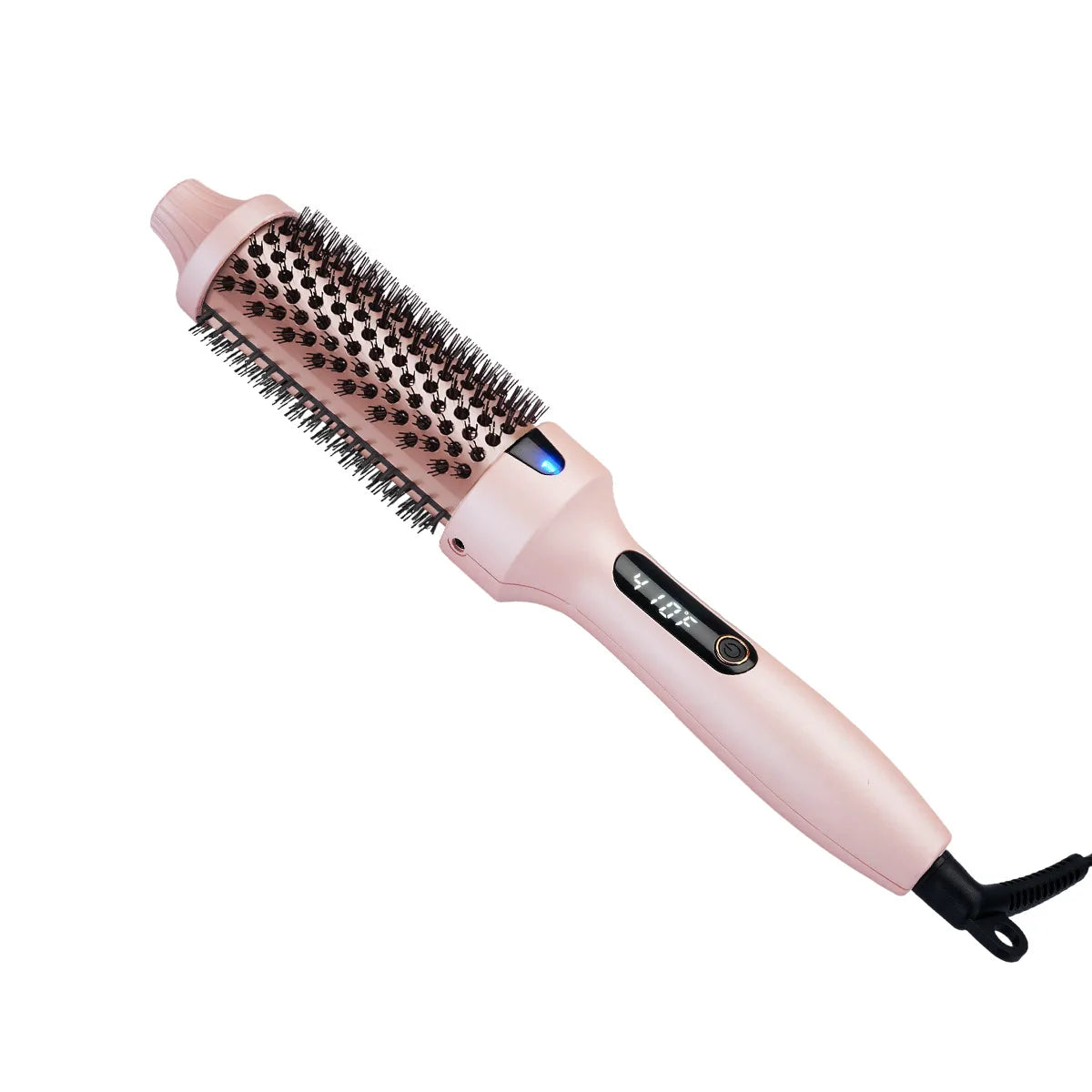 3-In-1 Heated Hair Styling Brush-Curl, Straighten &amp; Volumize